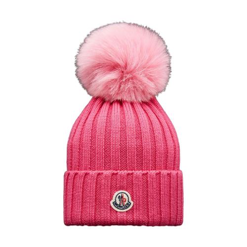  MONCLER蒙可蒙克莱 22年秋冬 女士 帽子 Beanie with Pom Pom H20933B00028A9327564
