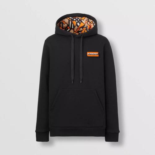  BURBERRY 22年秋冬 男士 徽标贴花棉质连帽衫 80572601