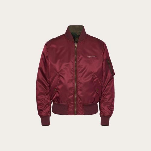  VALENTINO华伦天奴 22年秋冬 男士 夹克 BOMBER RéVERSIBLE EN NYLON A_VEC IMPRIMé VALENTI