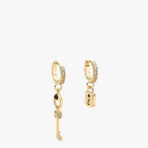  FENDI芬迪 22年秋冬 女士 耳环 Master Key Earrings 8AH75_LI3F15YW
