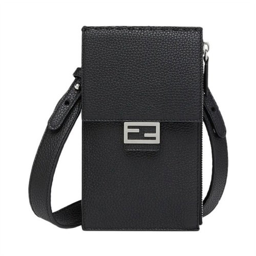  FENDI/芬迪 男士黑色皮革手机包斜挎包 7AS034 ADYW F0GXN PLSX
