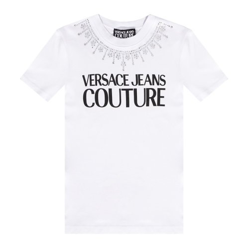  VERSACE JEANS COUTURE 女士印花棉质短袖T恤 71HAHG03 CJ00G 003 PLFSX