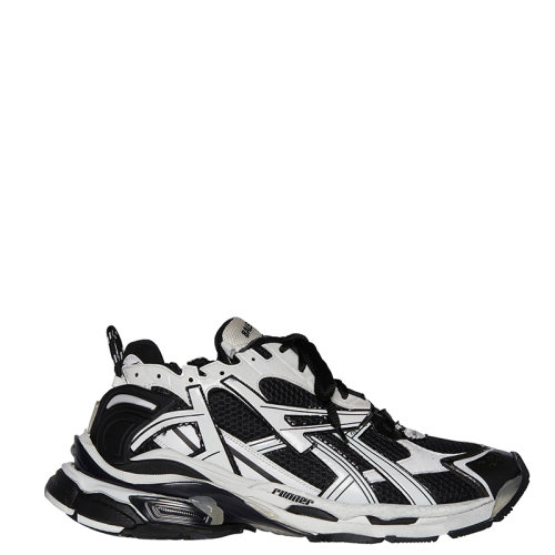 Balenciaga/巴黎世家 22年早春新款 Runner系列 男士黑白拼色尼龙跑步运动鞋677403W3RB29010