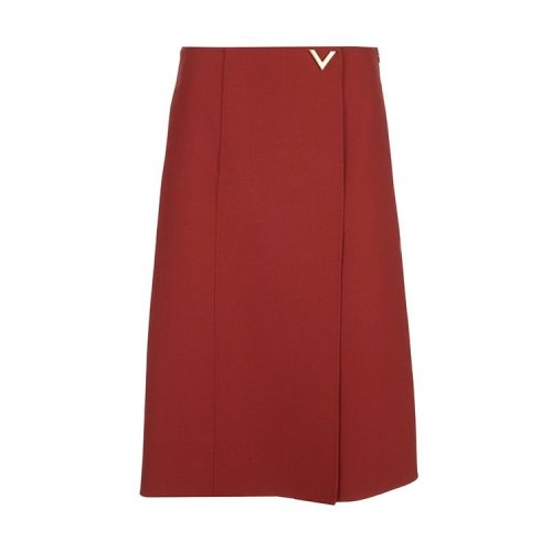 Valentino/华伦天奴  女裙 时尚百搭 女士红色半身裙 RB3RA4F54EJH46 HKY015C