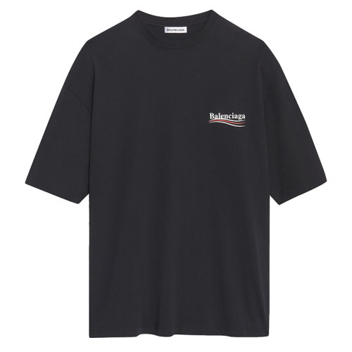 Balenciaga/巴黎世家女士黑色棉质加大码女士T恤620941TIV521070