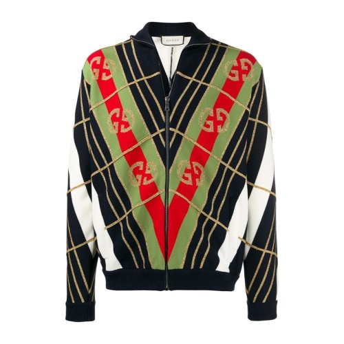  GUCCI/古驰 男士印花羊毛夹克 571558 XKAQD 4548 PLFSX