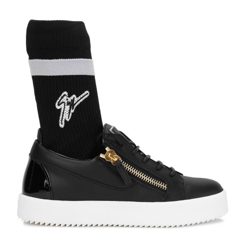 Giuseppe Zanotti/朱塞佩·萨诺第 黑色 女士休闲运动鞋 板鞋RW80036001