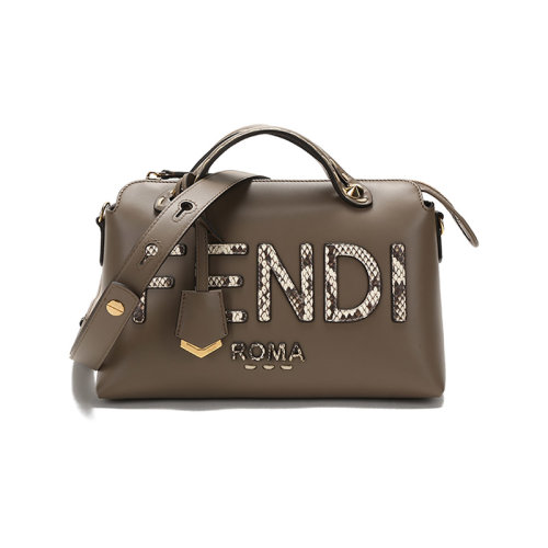 FENDI/芬迪女士BY THE WAY系列皮革手提单肩斜挎包波士顿包中号 8BL146 AHMM