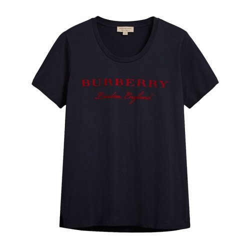 BURBERRY/博柏利女装 服饰 时尚休闲棉质logo印花半袖 女士短袖T恤 4057047
