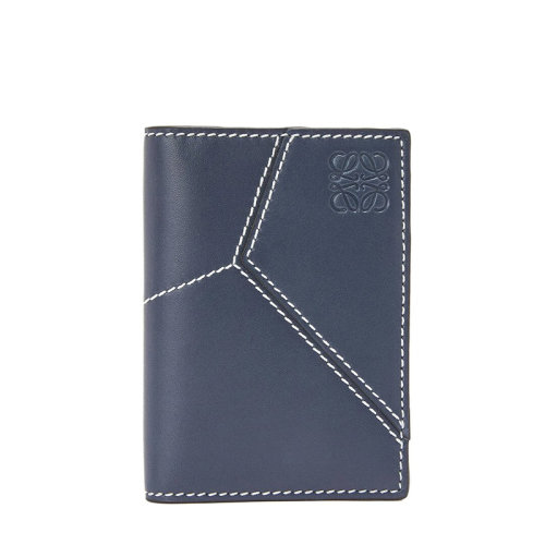 LOEWE/罗意威 22新款Puzzle系列 男士海洋色光滑小牛皮缉明线装饰双折卡片夹卡包C510144X01-5543