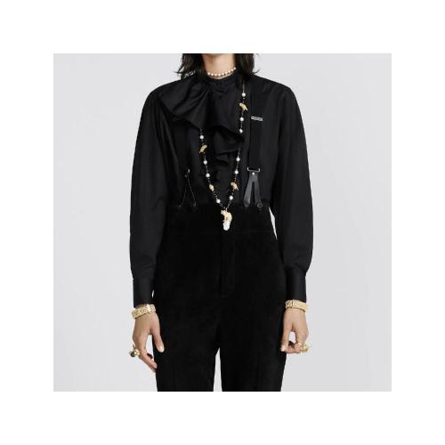  DIOR迪奥 22年秋冬 女士 长袖衬衫 衬衫 311B46A3356_X9000