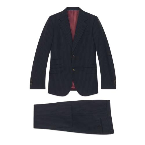  GUCCI古驰 22年秋冬 男士 修身Gucci细条纹西装 606248 ZAAAM 4116