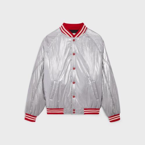  CELINE赛琳思琳 22年秋冬 男士 夹克 绗缝育克锦纶学院风夹克 2W559819L.36AG