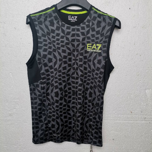 Emporio Armani/安普里奥阿玛尼 灰黑花色男士无袖T恤