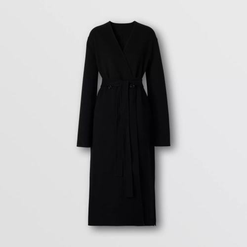  BURBERRY 22年秋冬 女士 羊绒束带大衣 80562311