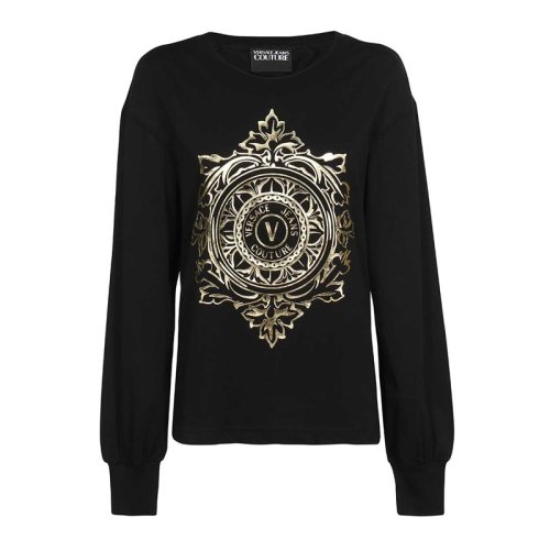  VERSACE JEANS COUTURE 女士黑色棉质卫衣 71HAHF05 CJ00F G89 PLFSX