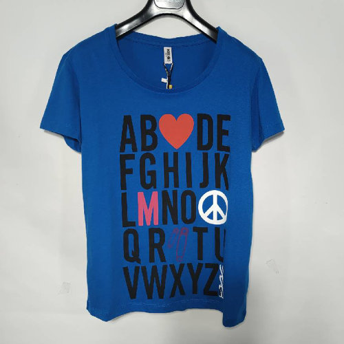 MOSCHINO/莫斯奇诺蓝色女士短袖T恤 4T19235504