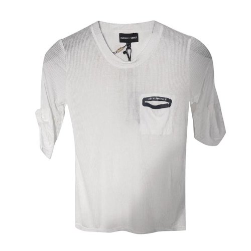 Emporio Armani/安普里奥阿玛尼 米白色女士短袖T恤