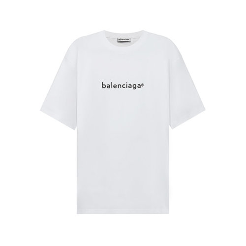 Balenciaga/巴黎世家 女士短袖T恤 女士棉质宽松版圆领短袖T恤 641655 TIV54