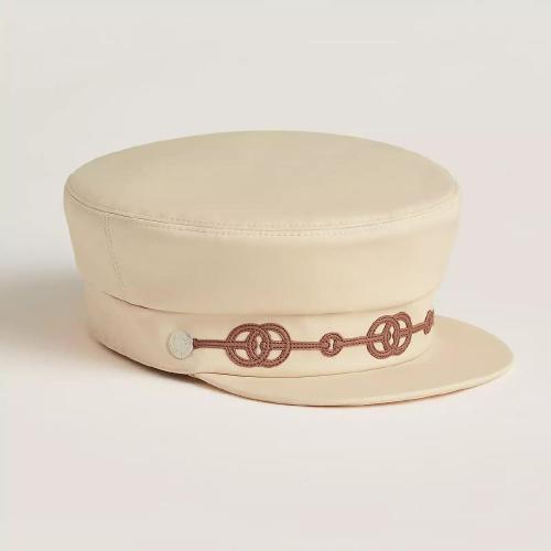  HERMES爱马仕 22年秋冬 女士 帽子 Casquette Cabourg Cliquetis H221011N 5R57