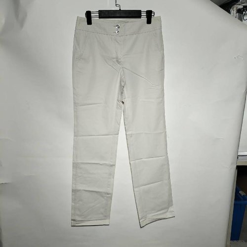 ARMANI COLLEZIONI/阿玛尼卡尔兹米白色女士休闲裤