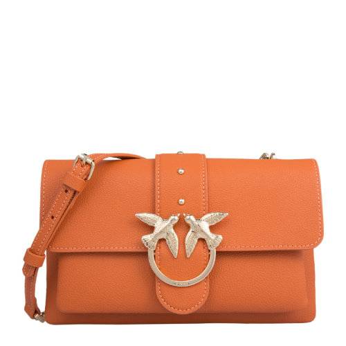 Pinko/品高 女士Saffiano皮革铆钉燕子装饰链条包时尚单肩包