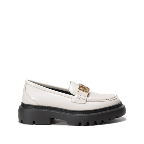 BALLY/巴利【22春夏新款】女士皮质B-Chain扣饰乐福鞋单鞋皮鞋 GIOIA FLAT