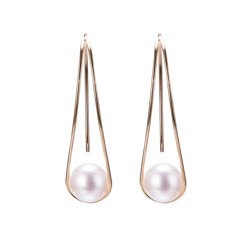 GeleiStory/GeleiStory向往系列14K金淡水珍珠真我耳钉 店铺特惠