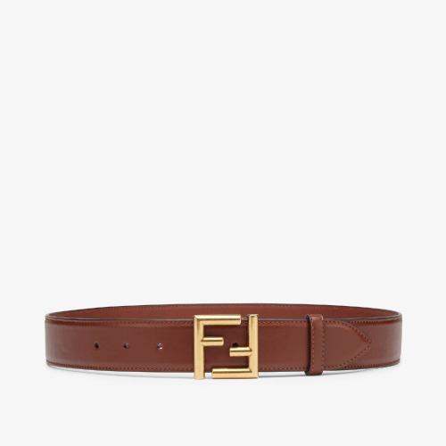  FENDI芬迪 22年秋冬 女士 腰带 棕色皮带 8C0649AAIWF1EXV