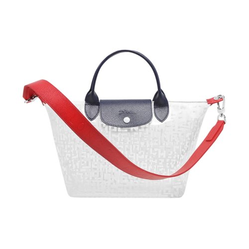 Longchamp/珑骧 女士LE PLIAGE LGP系列透明PVC小号手提单肩斜挎包 1512 HQM