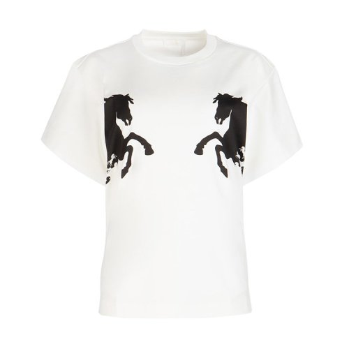 CHLOE/克洛伊  春夏 圆领 女性 马 宽松 白色 女士短袖T恤 C19SJH21288 107