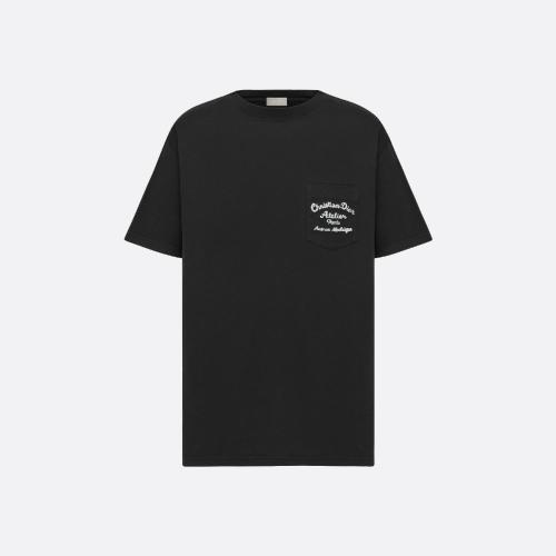  DIOR迪奥 22年秋冬 男士 短袖T恤 T-shirt CHRISTIAN DIOR ATELIER， coupe relax 293J64_0677_