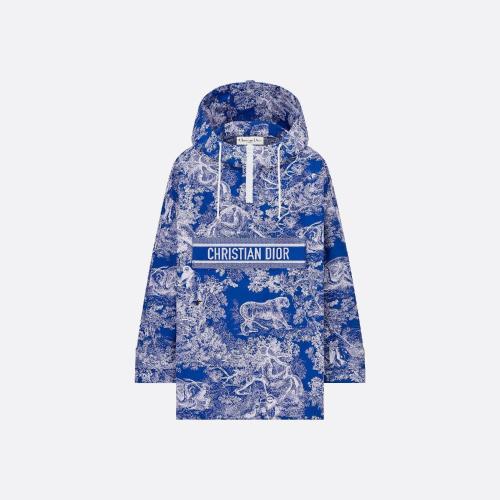 DIOR迪奥 22年秋冬 女士 大衣 Dioriviera 连帽厚夹克 027C10A2826_X5882