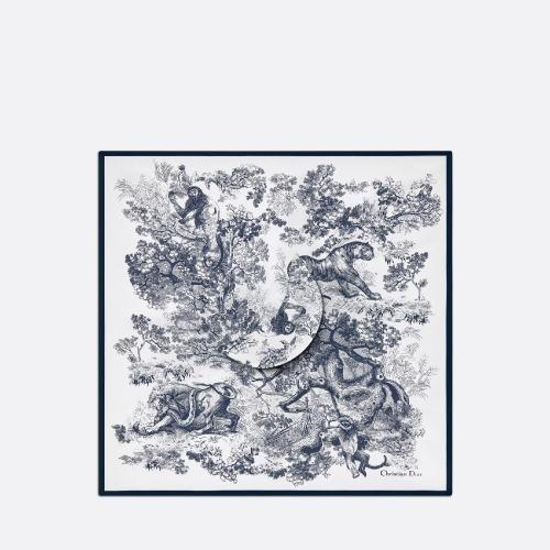  DIOR迪奥 22年秋冬 女士 帽子 Visiere en soie Toile de Jouy Sauvage 21JOU150I602_C540