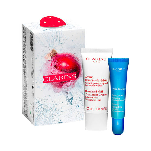 CLARINS/娇韵诗2021圣诞限量套装2件套 护唇霜15ml+护手霜30ml