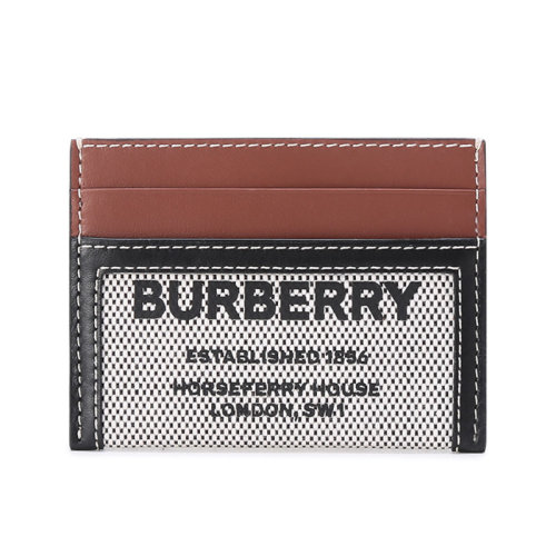 BURBERRY/博柏利【22春夏新款】女款织物配皮卡包卡夹 80395471