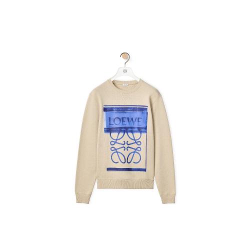  LOEWE罗意威 22年秋冬 男士 卫衣 Photocopy Anagram sweatshirt in cotton H526Y24X11-1250