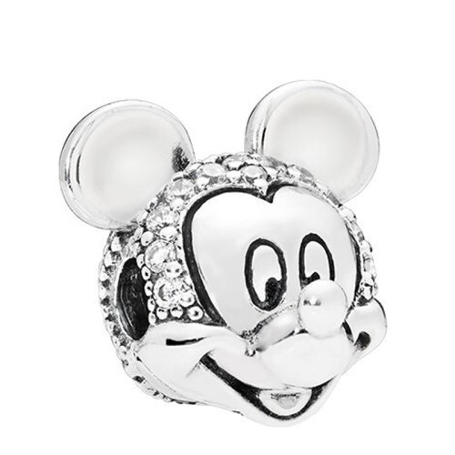 PANDORA/潘多拉 女士银色925银迪士尼炫目米奇肖像固定夹 797495CZ