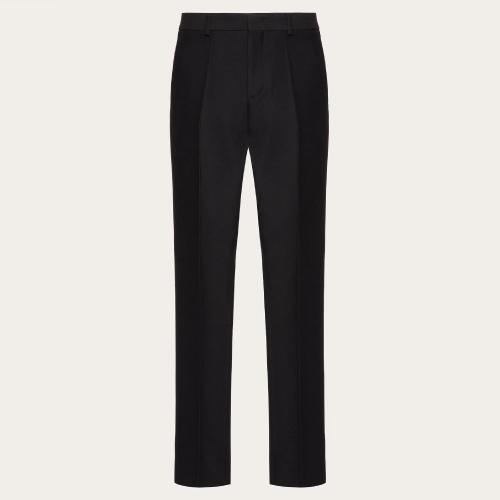  VALENTINO华伦天奴 22年秋冬 男士 休闲裤 PANTALON EN CREPE COUTURE 1V0RB5448U10NO