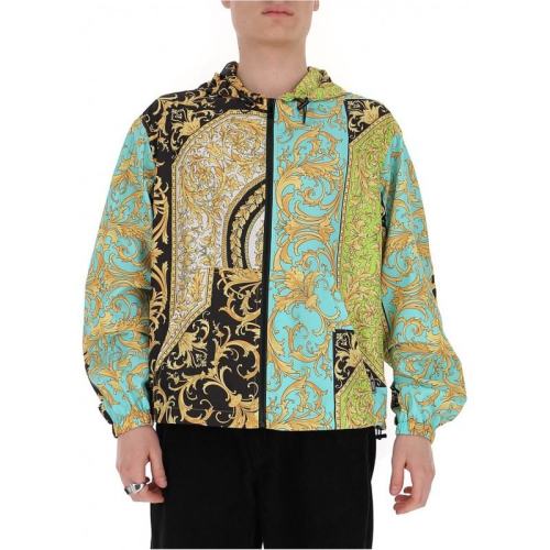 VERSACE/范思哲  男装 时尚 巴洛克印花 男士混色连帽夹克 A82747A-7A232533-7429