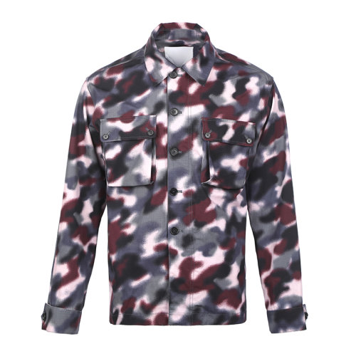 KENZO/高田贤三22春夏迷彩宽松男士夹克外套FC55VE217