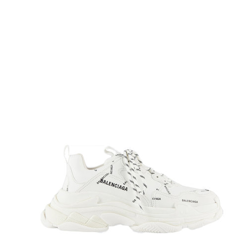 Balenciaga/巴黎世家  20春夏新款男士白色ALLOVER标志TRIPLE S休闲运动鞋 536737W2FA19010