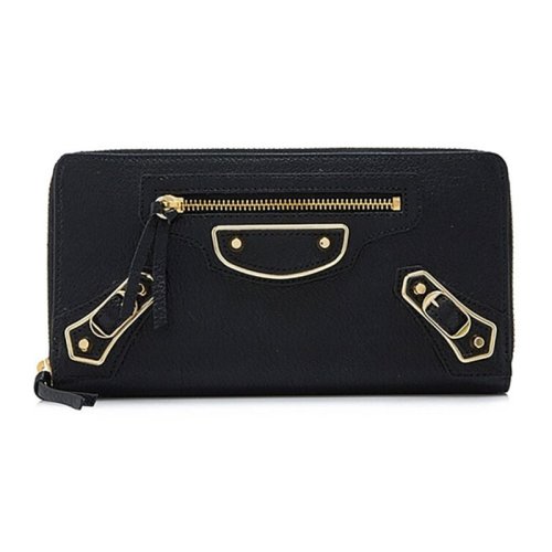 Balenciaga/巴黎世家 classic系列 女士羊皮长款拉链钱包钱夹