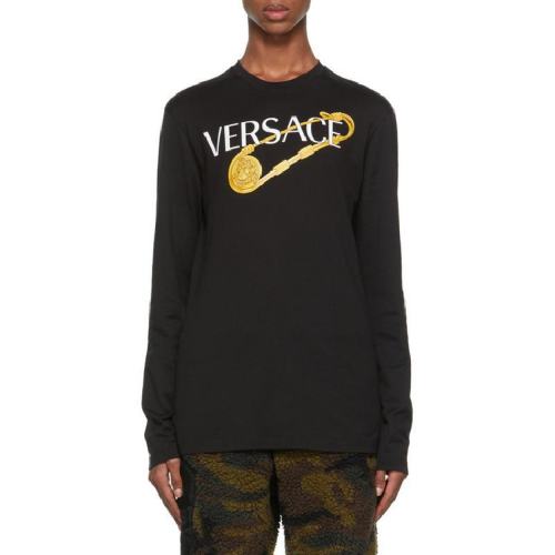  VERSACE/范思哲 男士黑色棉质长袖T恤 1001748-1A00932 1B000 PLFSX