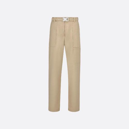  DIOR迪奥 22年秋冬 男士 休闲裤 Pantalon cargo a ceinture boucle CD 243C101B4451_C100