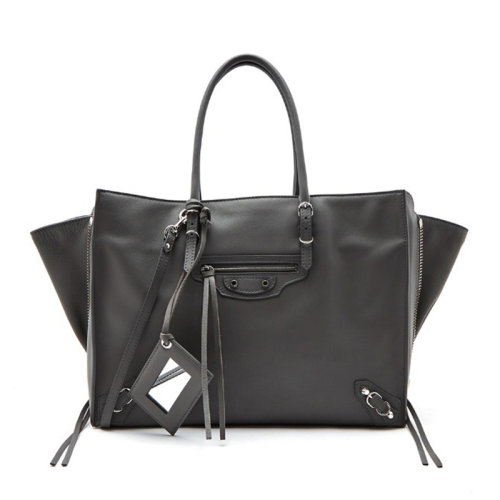 Balenciaga/巴黎世家 女士黑色皮质手提包432596DLQ0N1000