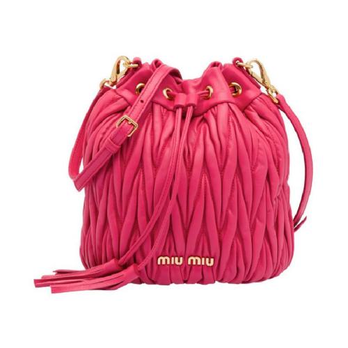  Miu Miu/缪缪 女士黑色羊皮单肩包 5BE014-N88-F0002 PLSX