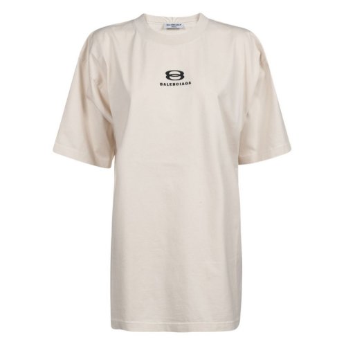  Balenciaga/巴黎世家 女士白色棉质短袖T恤 641655 TLVF9 9054 PLFSX