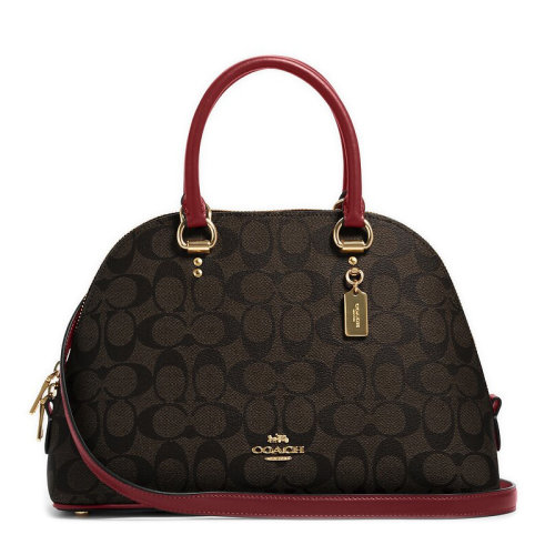 COACH/蔻驰 女士PVC配皮其它C纹印花手提包单肩包斜挎包女包 多色可选 F2558