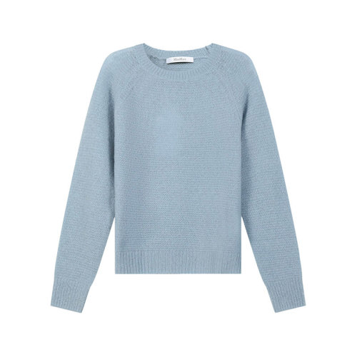 MaxMara/麦丝玛拉【22春夏新款】女士山羊绒宽松版圆领长袖针织毛衣羊绒衫 13610221 MONDO